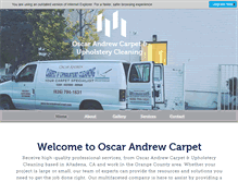 Tablet Screenshot of oscarandrewcarpet.com